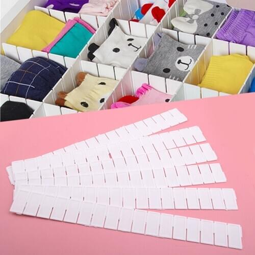 6Pcs Adjustable DIY Drawer Storage Organizer Partitions Cabinet Clapboard Divider Tidying Classifying Household Kitchen Items