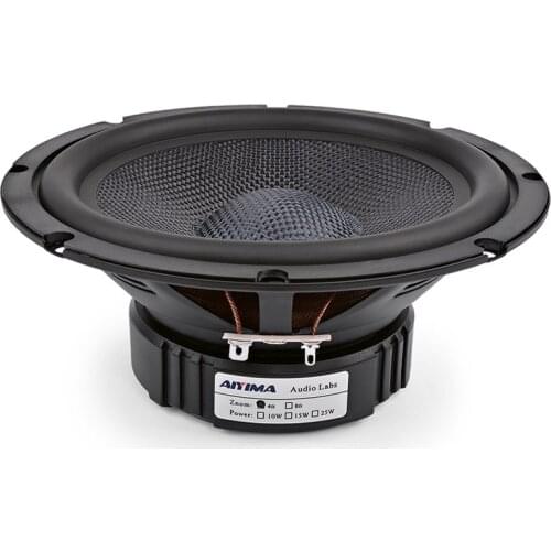 AIYIMA 1Pcs Mid-Woofer Speaker 4 8 Ohm 40W 6.5 Inch Glass Fiber Midrange Bass Speakers DIY Home Theater Bookshelf