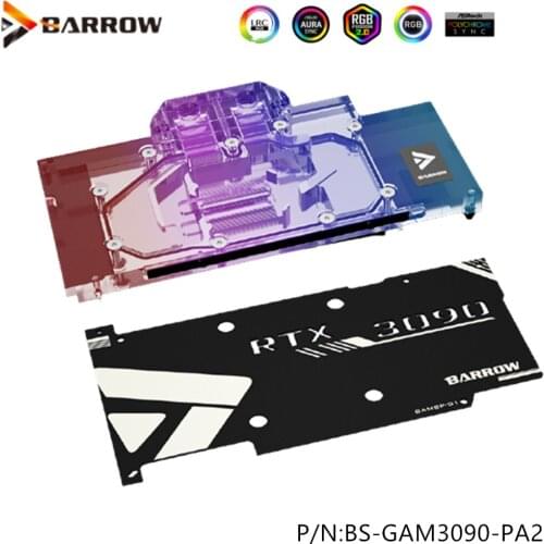 Barrow LRC2.0 full coverage GPU Water Block for GALAX/GAINWARD 3090 Aurora BS-GAM3090-PA2