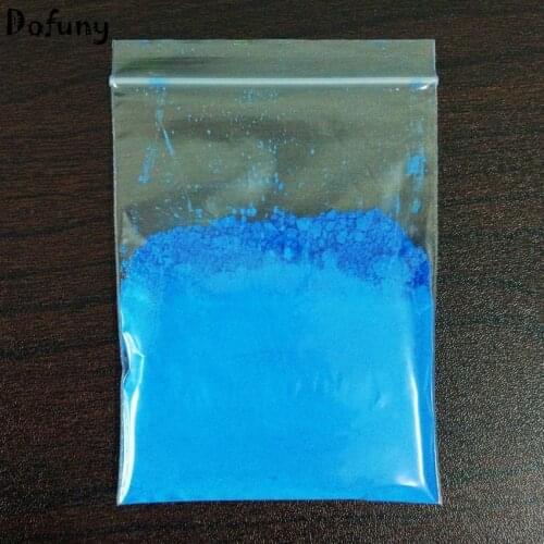 Shiny under UV lights)10gr Blue Color Fluorescent Powder phosphor Pigment for Paint, Neon powder Nail Art Polish