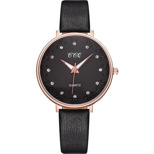 CCQ Brand Fashion Watch Women Simple Diamond Casual Dress Quartz Clock Ladies Wrist Watch Gift Reloj Mujer Relogio Feminino