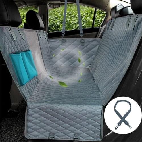 Dog Car Seat Cover Adjustable Car Rear Back Seat Mat For Dog Car Hammock Non-Slip Safety Pet Carriers Cushion Pet Car Supplies