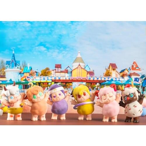 Finger Guessing Blind Random Box Toy Little Maoqun Action Figure Surprise Items Anime Figurine Doll For Gift Collection 6Pcs/Set