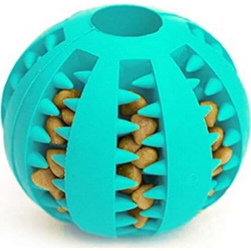Pet Dog Toys Extra-tough Rubber Ball Toy Funny Interactive Elasticity Ball Dog Chew Toys For Dog Tooth Cleaning Ball Of Food