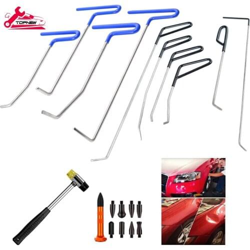 Car Paintless Dent Repair Rods Tools Auto Repair Kits for Auto Body Car Hail Damage Door Dings Repair