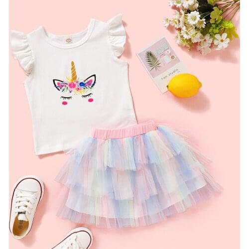 Summer princess dress children girls performance clothing childrens leisure lace ballet skirt