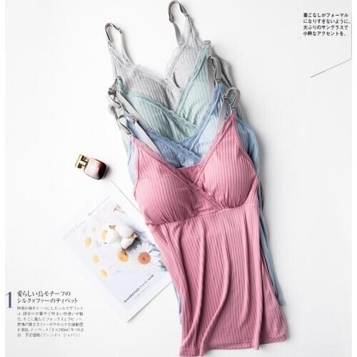Hot Sale Spring Summer Nursing Sling Cross Stretch Home Clothes Free Bra Nursing Clothes Modal Pregnant Maternity Pajamas Pyjama