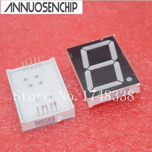 1.5 inch Single Red Segment Displays 15102AH Digital Tube 10PIN Common Cathode Other colors can be customized Default Red