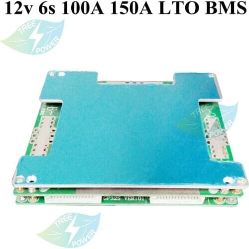 12v 14.4v 6s 100A 150A Lithium Titanate Battery Protection Board LTO BMS Pcb 6s for High current application DIY Battery
