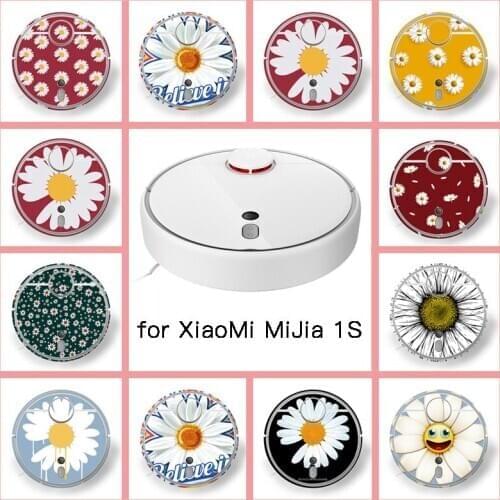 Provide Customized Custom Vinyl Daisy Cute Sticker for xiaomi Robot MiJia Robotic 1S Vacuum Cleaner Skin Spare Parts Accessories