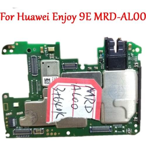 Tested Work Original Unlocked Motherboard For Huawei Honor Enjoy 9E MRD-AL00 Logic Circuit Electronic Panel Chips