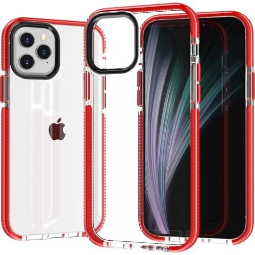 For iPhone 11 Pro Max/iPhone 12 Case Clear Thin Slim Crystal Transparent Cover Shockproof Bumper Case for iPhone X XR XS Max
