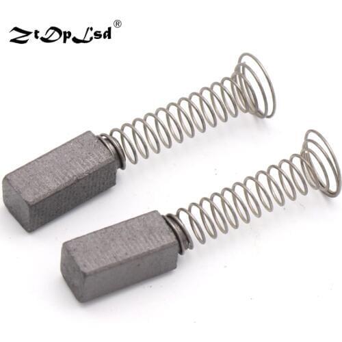 2pcs Drill Electric Grinder Replacement Black Carbon Brushes 5x10.5x30mm Spare Parts For Motors Dremel Rotary Tools Brush Motor