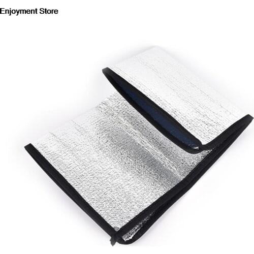 Foldable Folding Picnic Beach Mattress silver Outdoor Mat Pad Waterproof Aluminum Foil EVA Camping Mat 1PC