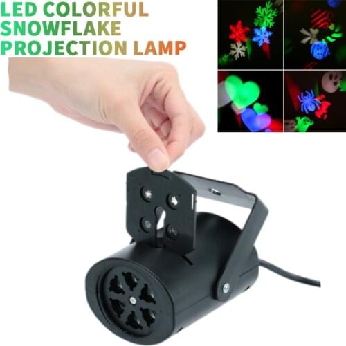 LED Christmas Halloween Projector Lamp Baby Nightlight Decor Plug Powered Night Light Starry Sky Decoration Bedroom Lamp Gifts