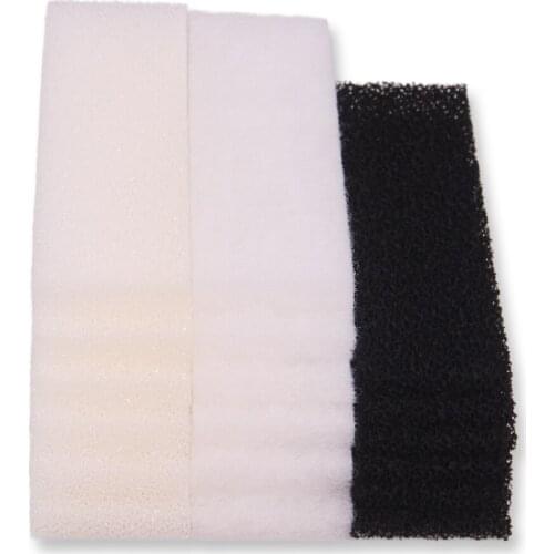 AUTUMNGREAT Set Compatible Filter Pads for Fluval U3 Filter (6x Foam, 6x Carbon filter, 6x polyester filter pad)
