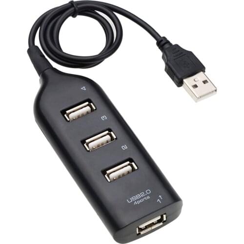 Hi-Speed Hub Adapter USB Hub Mini USB 2.0 4-Port Splitter For PC Laptop Notebook Receiver Computer Peripherals Accessories