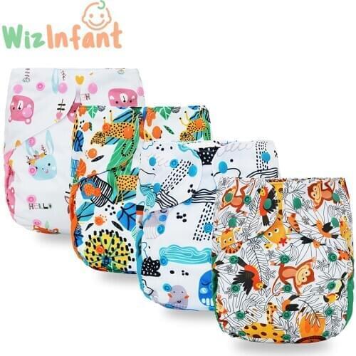 WizInfant Big XL Cloth Diaper Cover for Baby 2 Years and Older, Stay-dry inner,Adjustable Size, fits Waist 36-58 cm Cloth Nappy