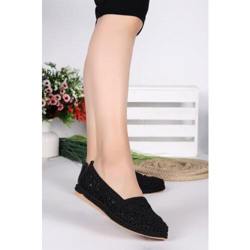 Woggo Pnt 303003 Casual Knit Pattern Women Summer Ballerina Shoes