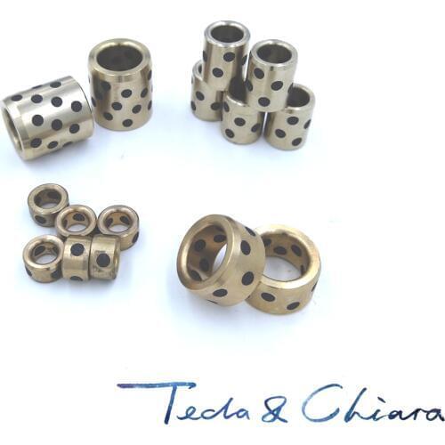 1Pc JDB 162228 1628 16 x 22 x 28 mm Linear Graphite Lubricating Brass Bearing Bushing Sleeve Oilless self-lubricating