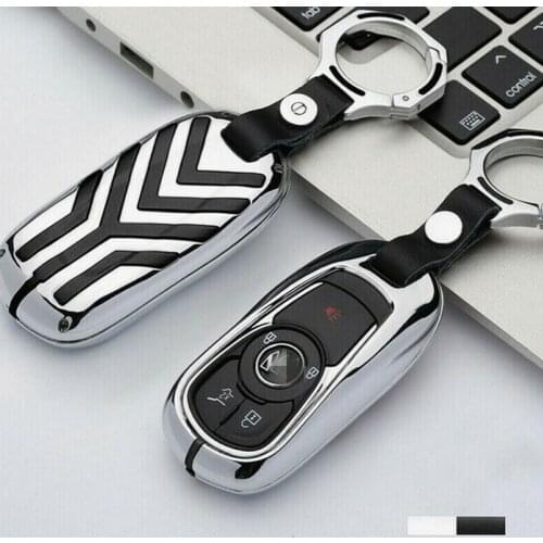 1Pcs New Cow Leather Zinc alloy Key Case Shell Cover For Buick GL8 Remote Control Buckle
