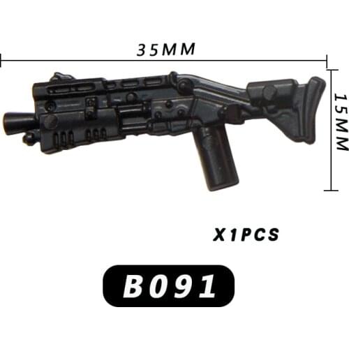100 Pcs/Lot DIY Accessories Weapon Gun MOC Weapon Block Building Block Brick Toy B091