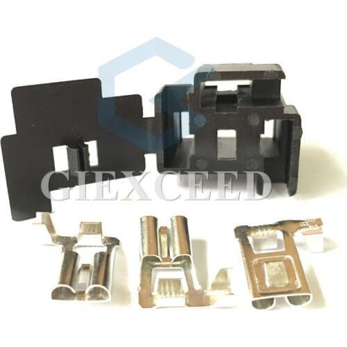 2 Sets 3 Pin H4 Headlight Socket Automotive Connector For Audi VW