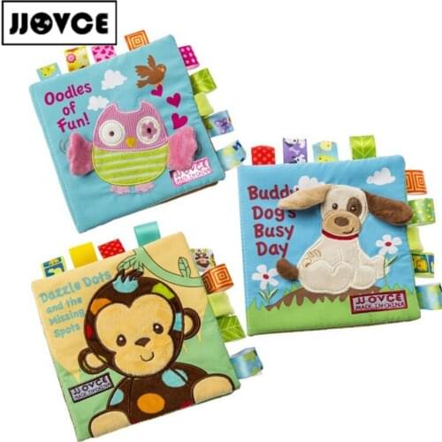 Free Shipping Baby Learning&Education Soft Cloth Book animals Fabric Book Infant Baby Early Education Cloth Books Creative Gift