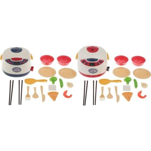 Children Play Cooking Cookware Toys Electric Cooker With Lights Sounds