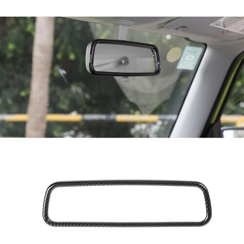 For Suzuki Jimny 2019 2020 JB64 JB74 Car Rearview Mirror Decoration Cover Trim Car Interior Accessory Stickers Styling