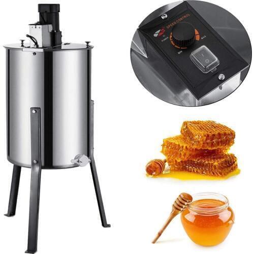 Electric Honey Extractor 4 Frame 110v Bee Extractor Stainless Steel Honey Spinner with Stand Beekeeping Equipment