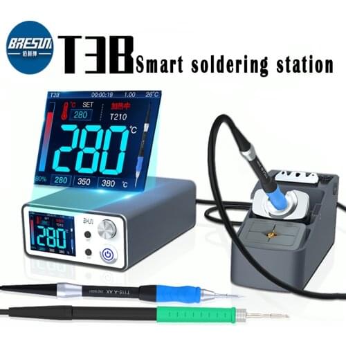 JCID AIXUN T3B Intelligent Soldering Station With T115/T210 Series Handle Welding Iron Tips Electric Set For SMD BGA Repair Tool