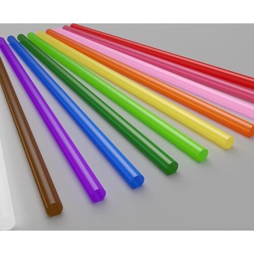 22Pcs Hot Melt Glue Sticks White Pink 7mm Adhesive Glue Rod for Glue Gun Craft Repair Tool Hot Glue Stick