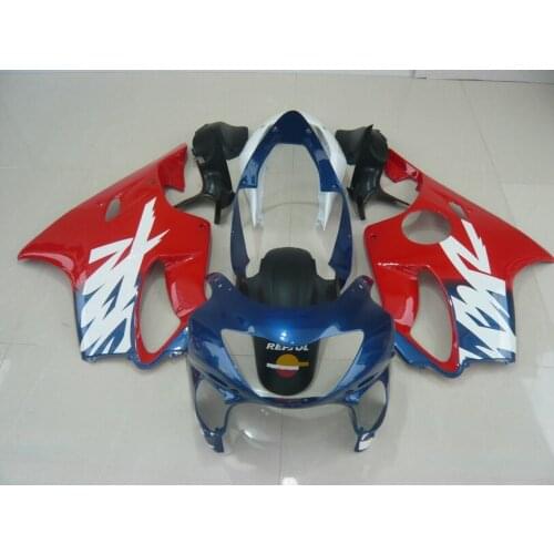 Custom Motorcycle Fairing kit for CBR600 F4 99 00 CBR600F4 1999 2000 F4 CBR600 Fashion red blue ABS Fairings set od5