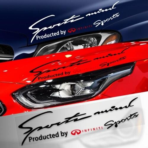 1pcs Car styling Reflective Lamp Eyebrow Decor Sticker Vinyl Sport Racing Decal For Infiniti Q50 Q30 Q60 Q70 QX50 QX30 QX60 QX70