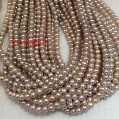 Wholesale 1pcs Light Purple 6-7mm Baroque Cultured Freshwater Pearl Loose Bead