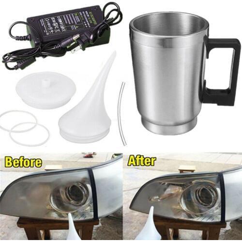 Headlight Polishing Cup Car Headlight Refurbished Atomizing Cup Lens Restoration Kit Restorer System Polishing Cleaning Tool