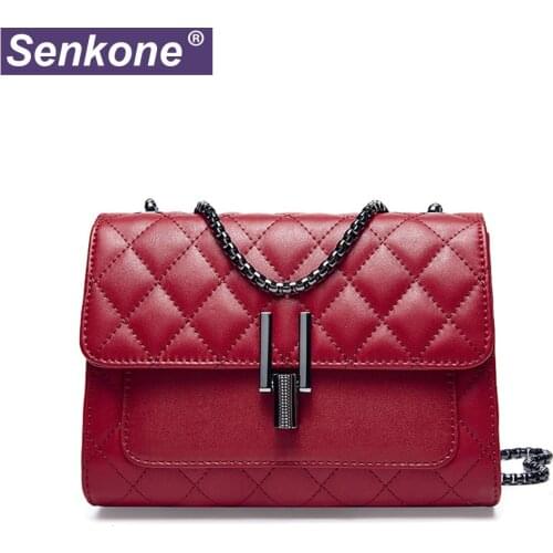 Luxury Handbags Women Bags Famous Designer Bag Genuine Leather Chain Shoulder Bag Messenger Bag Cowhide Purses and Handbags
