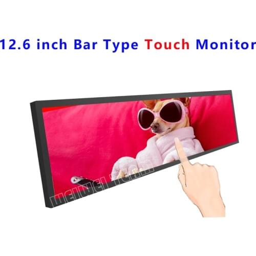 12.6 Inch 1920*515 Touch Monitor For Aida64 Raspberry Pi Display NV126B5M-N41 dengan 60Hz EDP 40 Pins Driver Board