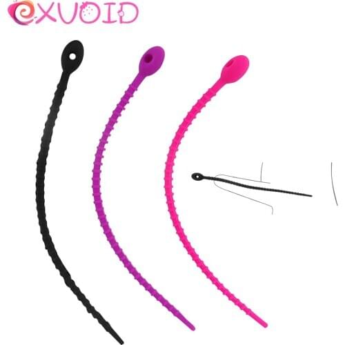 EXVOID Sounding Penis Plug Male Penis Insert Device Silicone Urethral Catheter Sex Toys For Men Anal Dilatator Sounds