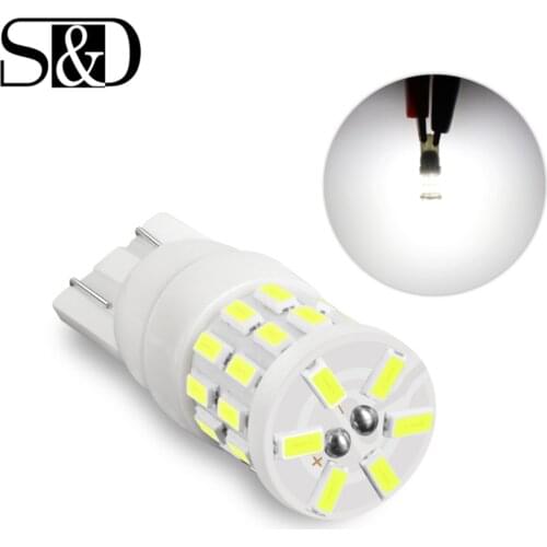 T10 W5W 194 168 LED Bulbs 3014 30SMD Auto Reading License Plate Light Marker Lamp Wedge Side Bulb Car Lights 6000K White 12V