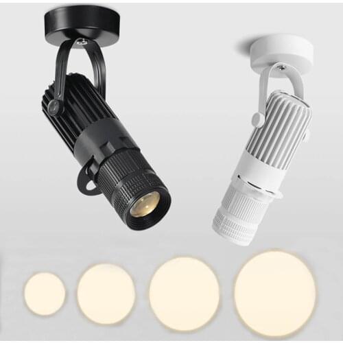 Led Spotlight Bar Stage Camera Projection Spotlight Zoom Adjustable Focus Light for Showcase Mural Background Wall Lighting