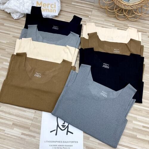 ITOOLIN gilet femme tank top ladies spring mujer camisetas De velvet fabric heating bottoming shirt seamless underwear women