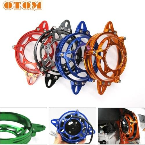 OTOM Motorcycle CNC Fan Shell Frame Protection Bracket Cover Motocross Universal Accessory For CRF XCF FC/FE KXF RMZ WRF 250 450