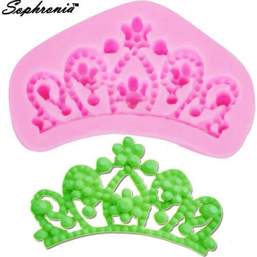 10PCS/SET Diamond Crown Gem Chocolate Silicone Cooking Mold Cake Chocolate Mold Baking Sugar Cake Decorating M564, 9.1*5.2*1.2cm