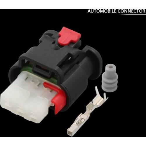 20/100 Set 3 Pin 2-1718644-1 Car Waterproof Connector Electrical Plug Socket For VW Audi