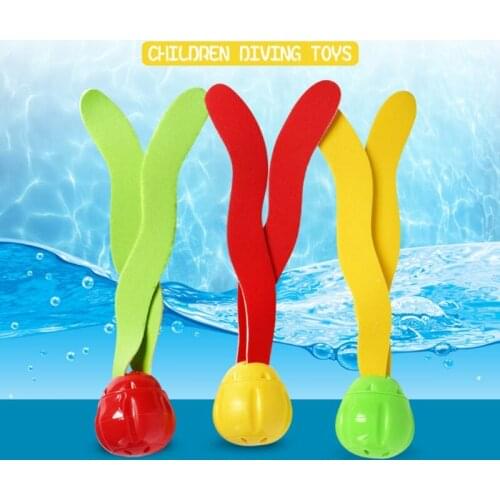2021 New 3Pcs Seaweed Diving Toy Bath Toy Underwater Toy Seaweed Toy Diving Training Toy