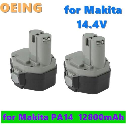 2021 PA14 NI-CD 12.8Ah Replacement Battery for Makita 14.4V 1420 1422 1433 1434 1435 6337D 6237D 6281D 6280D Power Tools Battery