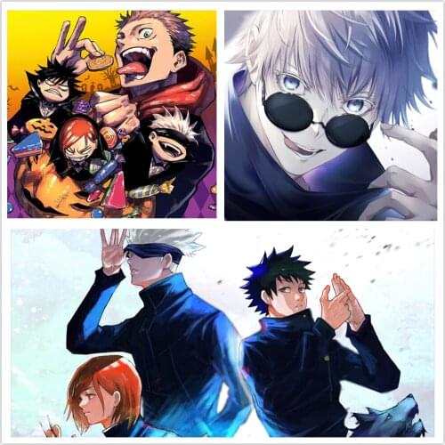 Anime Jujutsu Kaisen Posters Vintage Poster Wall Art Painting Study Home Living Room Decoration Pictures Home Decor Wall Picture
