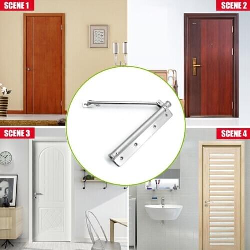 Automatic Door Self-Closing Hinge Closer Buffer Durable for Home Office Store B88